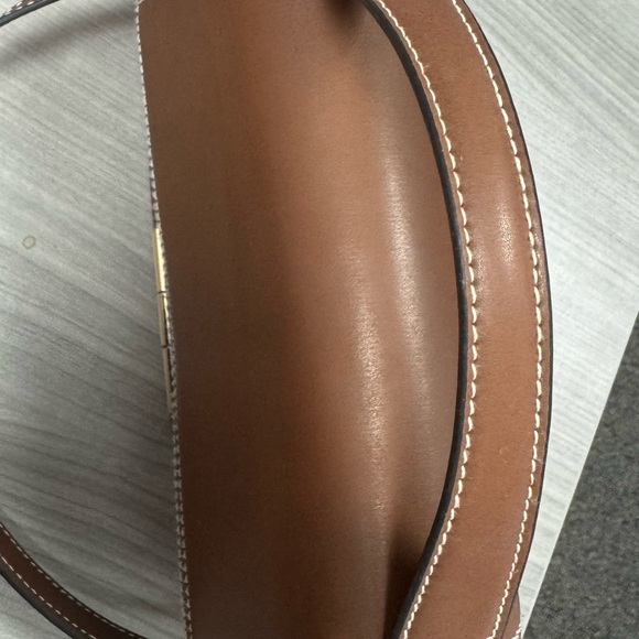 Fall Faux Leather Brown Top Handle Bag - Picture 5 of 9